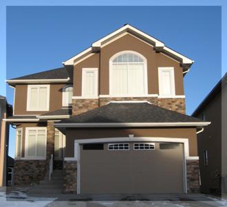 Calgary area single family home as built.