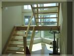 DeWinton area acreage home stairwell.